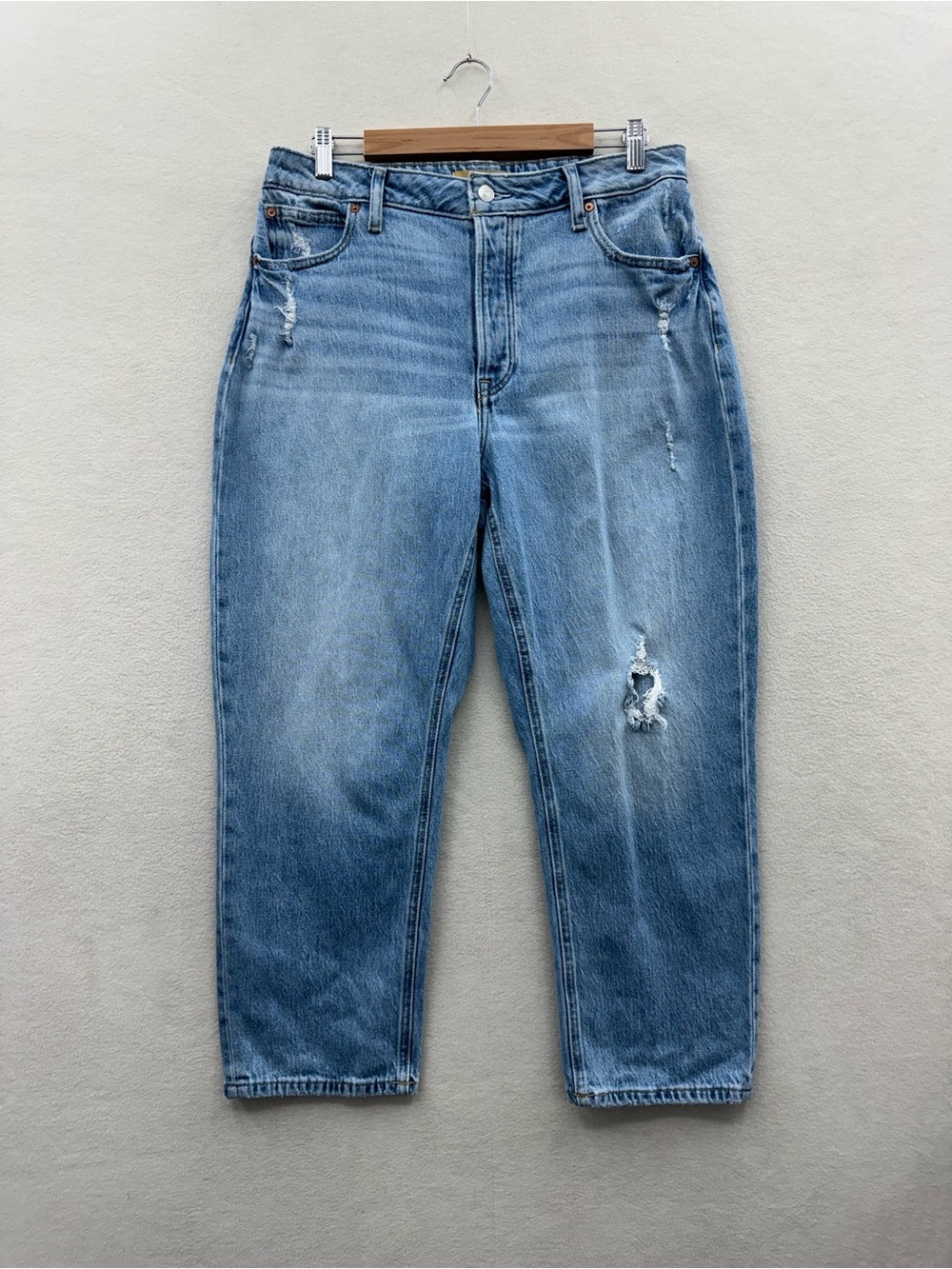 Goldie Blues Jeans Women’s 12 Short Cheeky Taper Ankle High Rise Curvy Fit